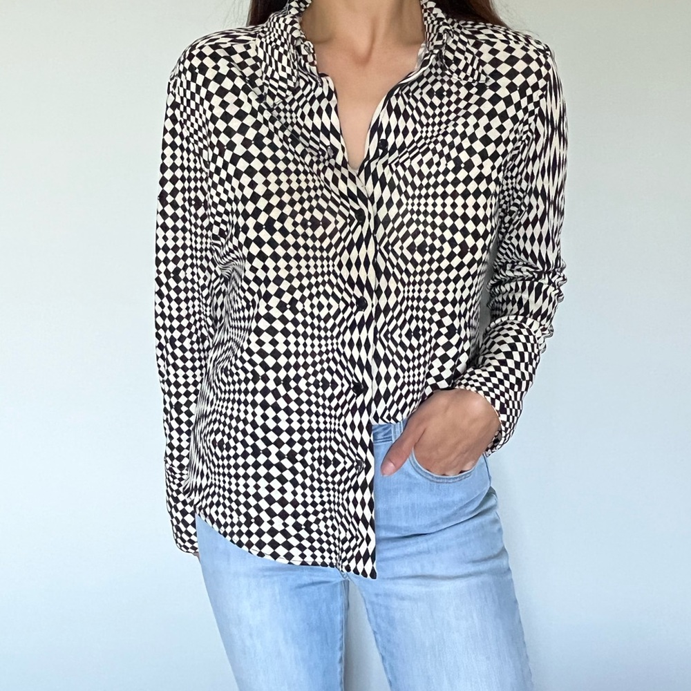 Zara Printed Knit Shirt